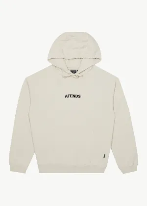 AFENDS Mens Vinyl - Pull On Hood - Moonbeam