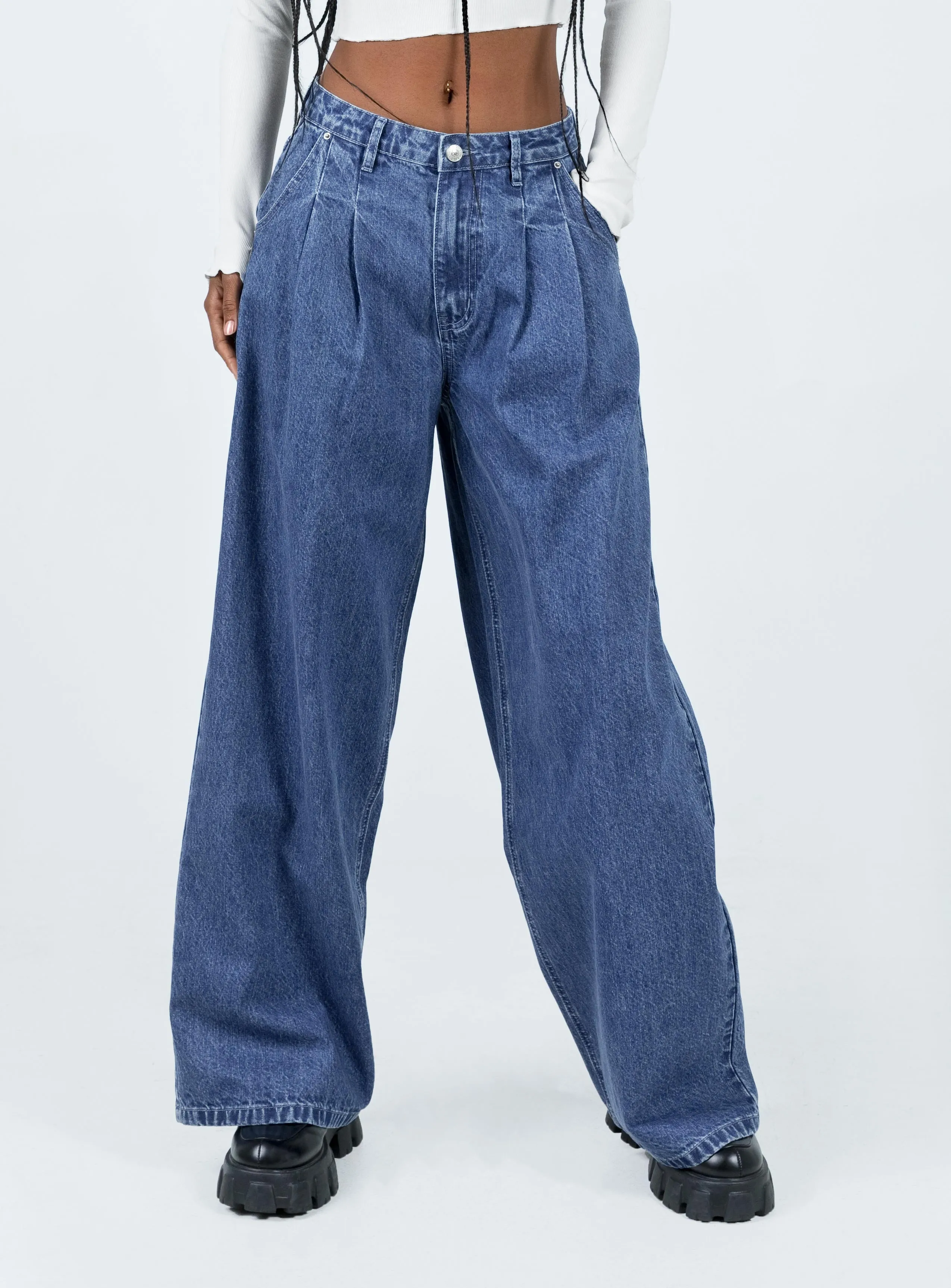Bakali Wide Leg Jeans Dark Wash