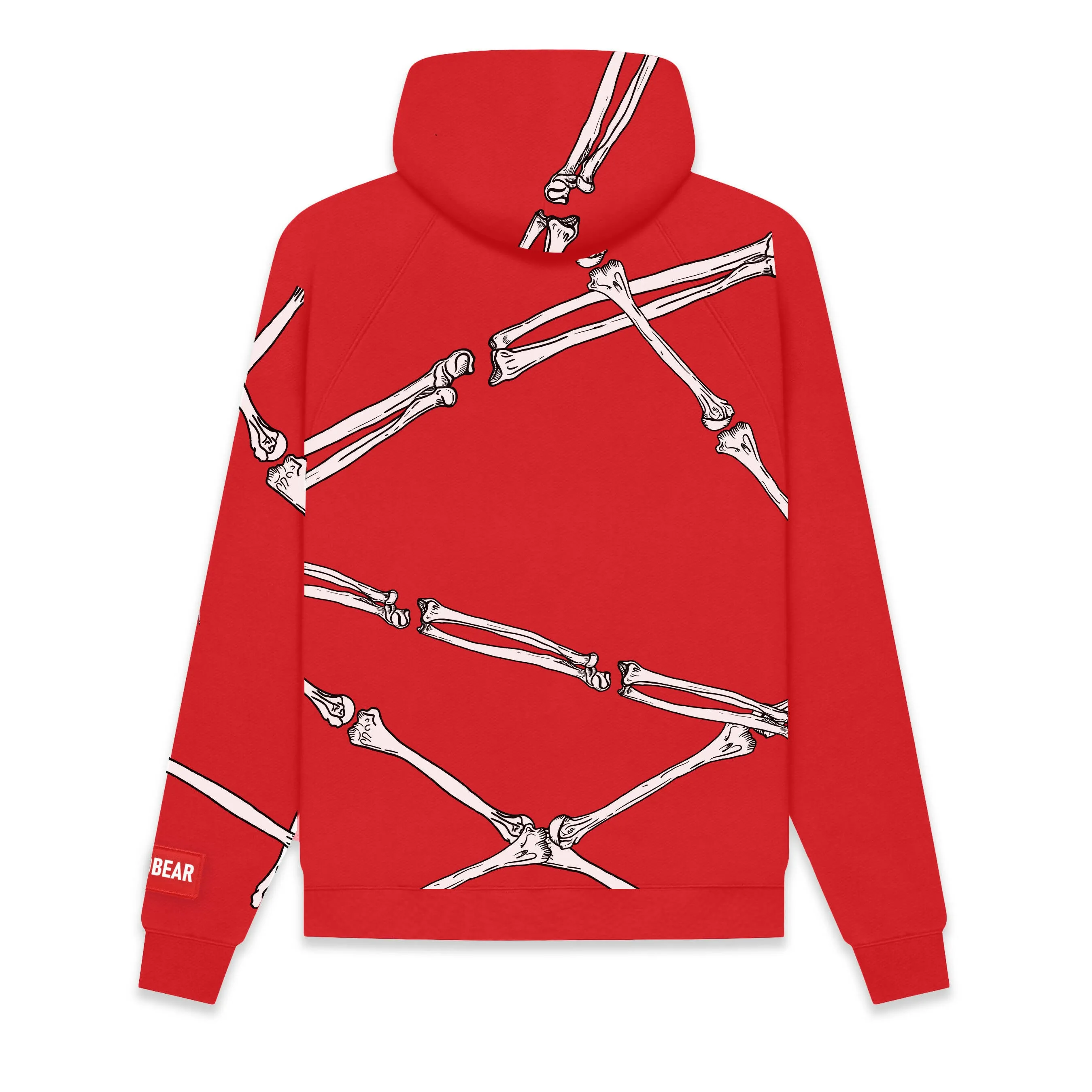 Bare Bone Hoodie Red