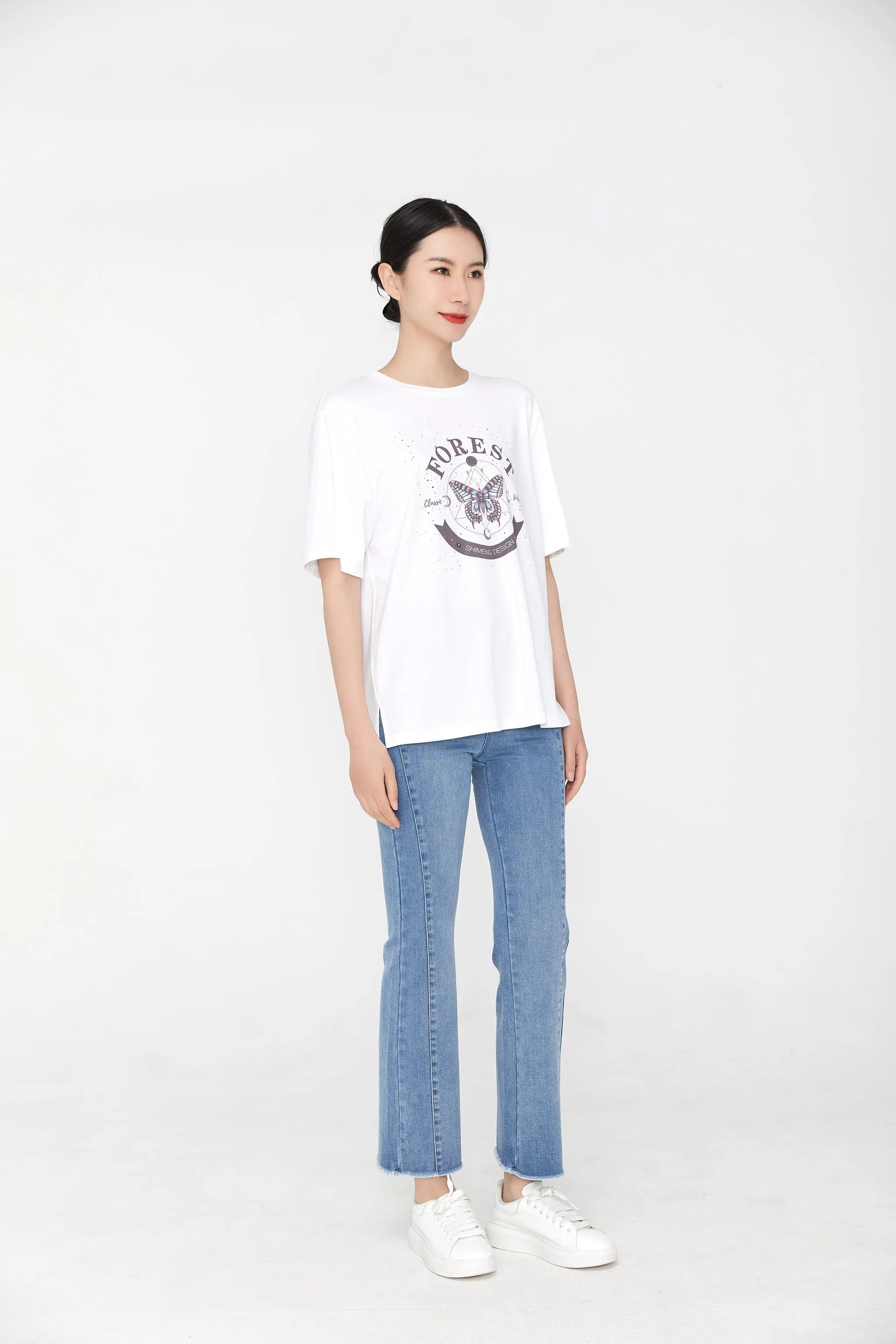 Blue Flare Jeans High Waist Bootcut