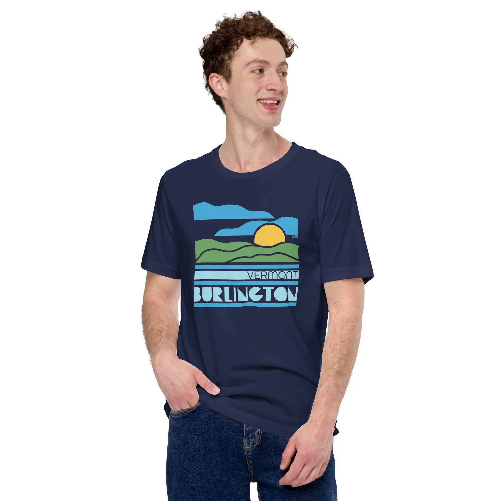 Burlington, VT Sunset Soft Style T-Shirt