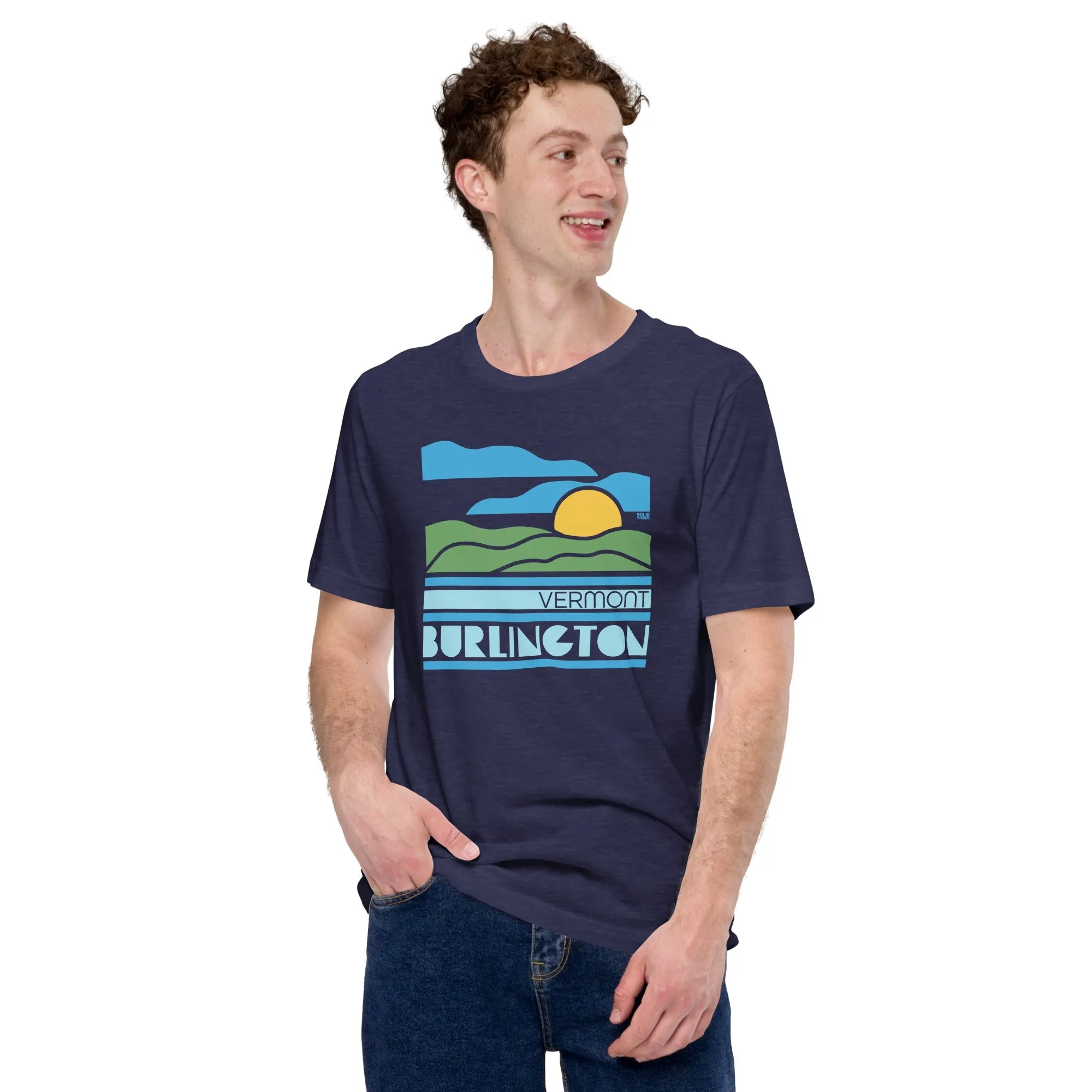 Burlington, VT Sunset Soft Style T-Shirt