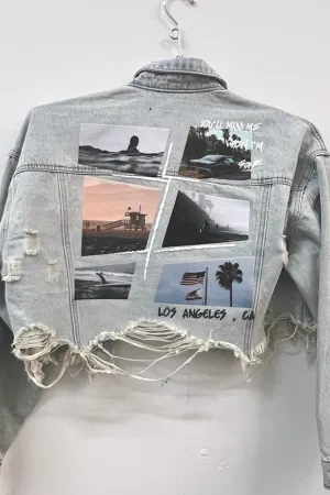 California Collage Jacket | Blue