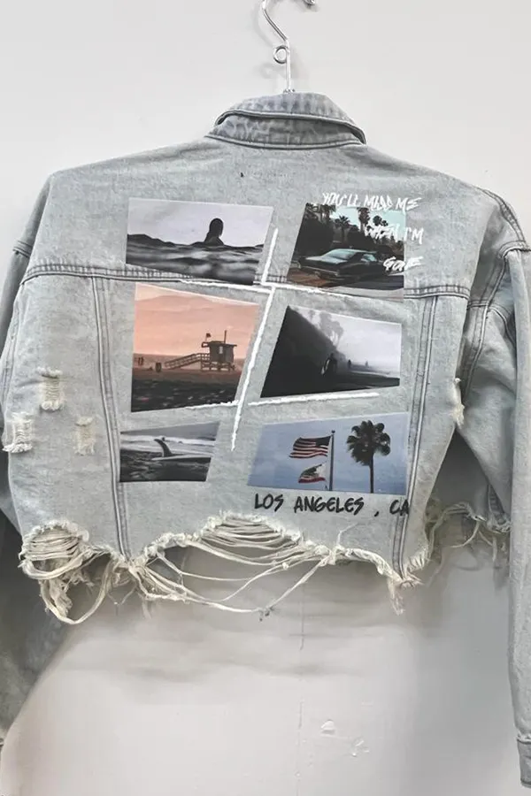 California Collage Jacket | Blue