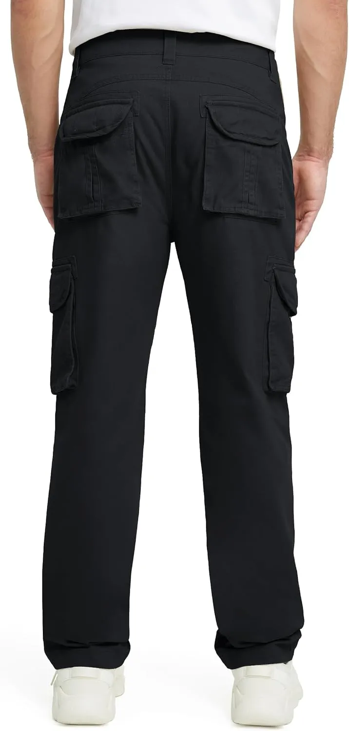 Cargo Pants for Men Multi Pockets Mens Pants Classic Cotton Casual Work Hiking Relaxed Fit Chino Pants