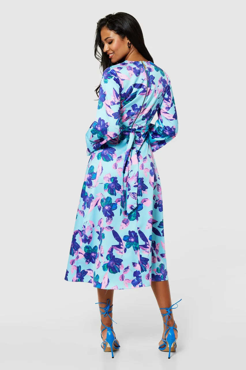 Closet London Aqua Blue Wrap dress