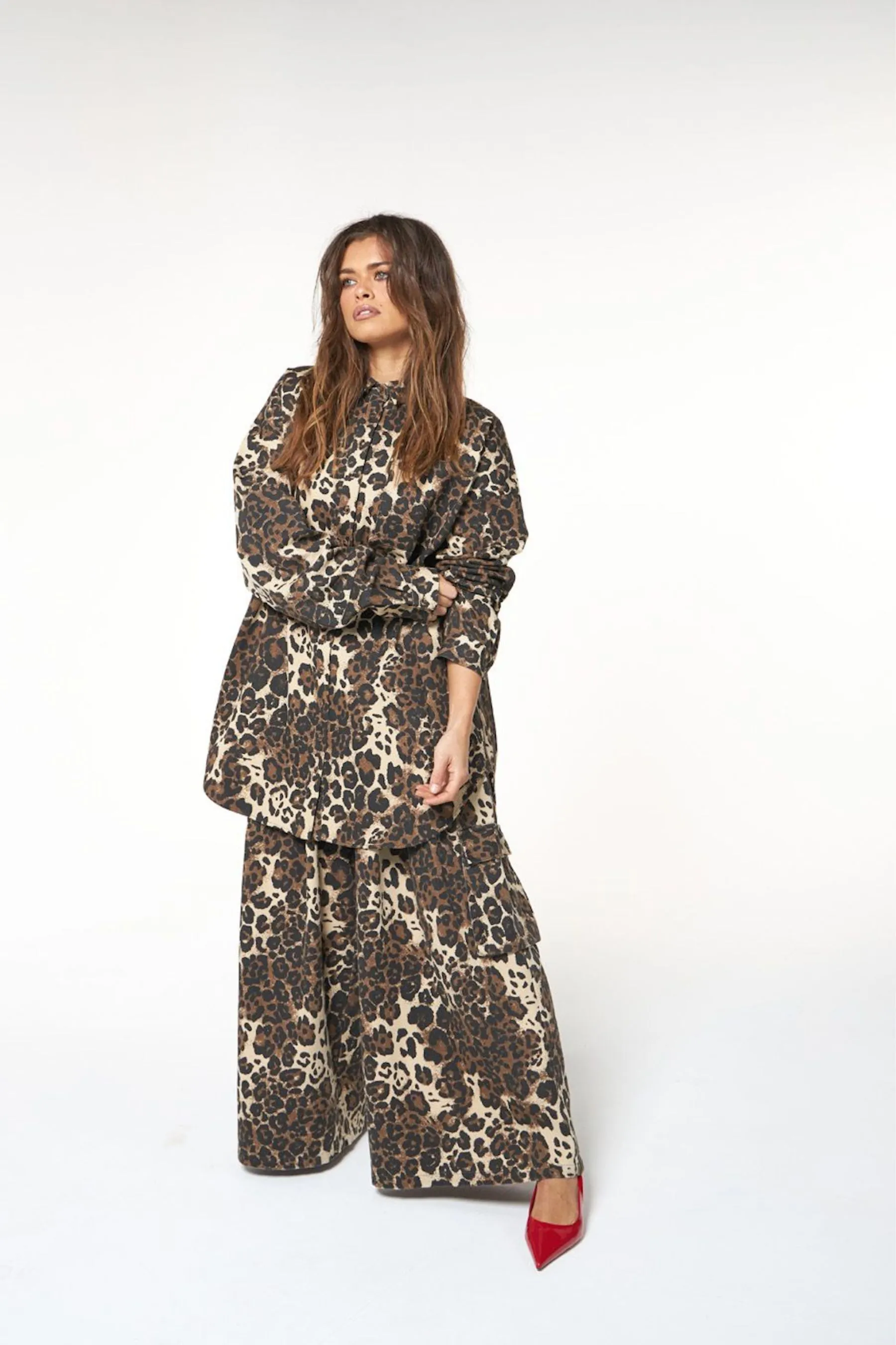 Clyde Shirt | Leopard Denim