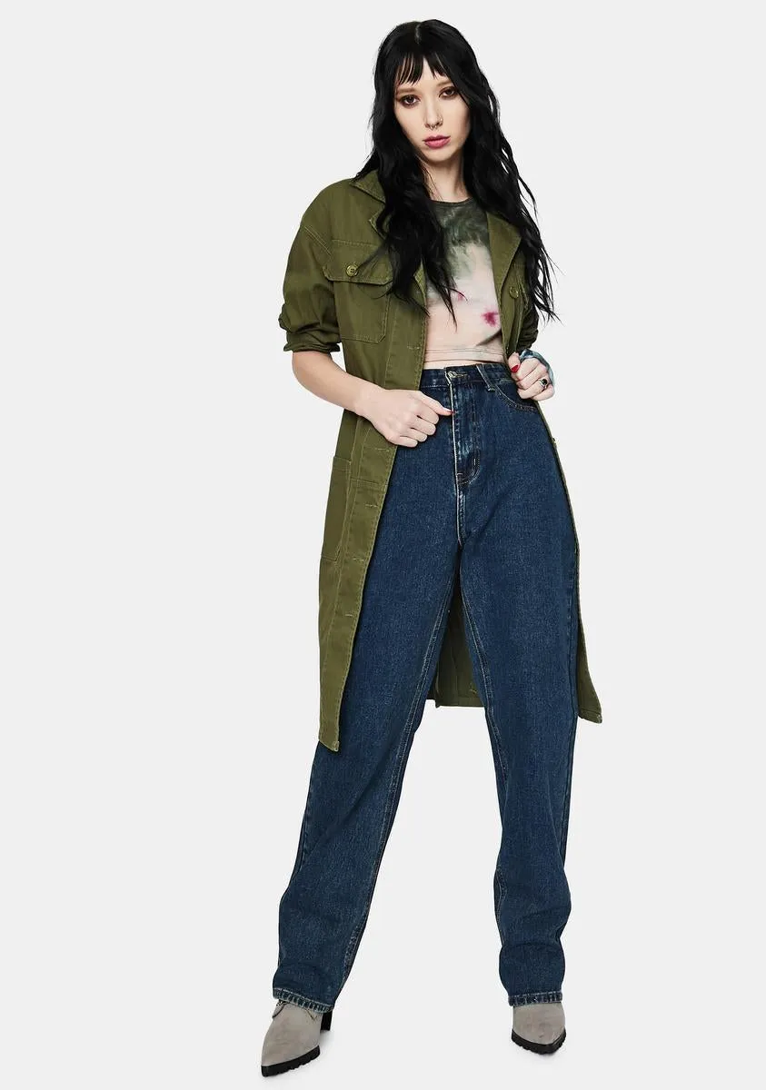 Dark Wash Wide Leg Jeans