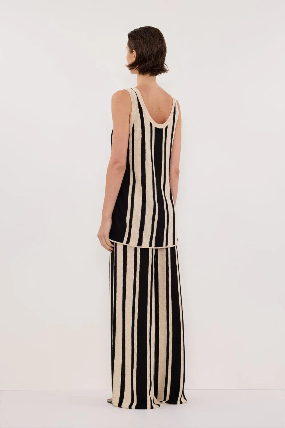 DELPHI STRIPE LONGLINE KNIT TUNIC