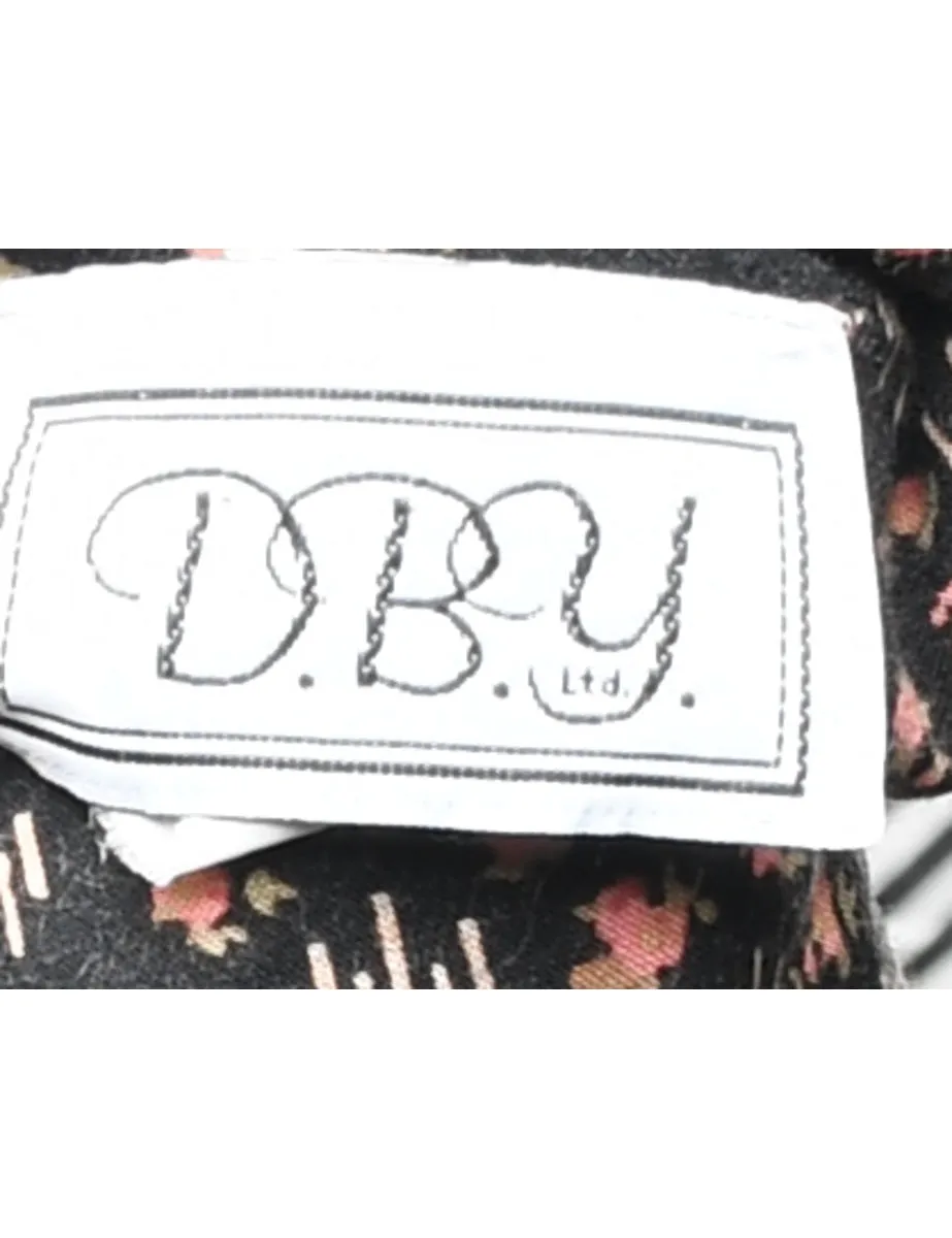 Ditzy Floral Print Jumpsuit - S