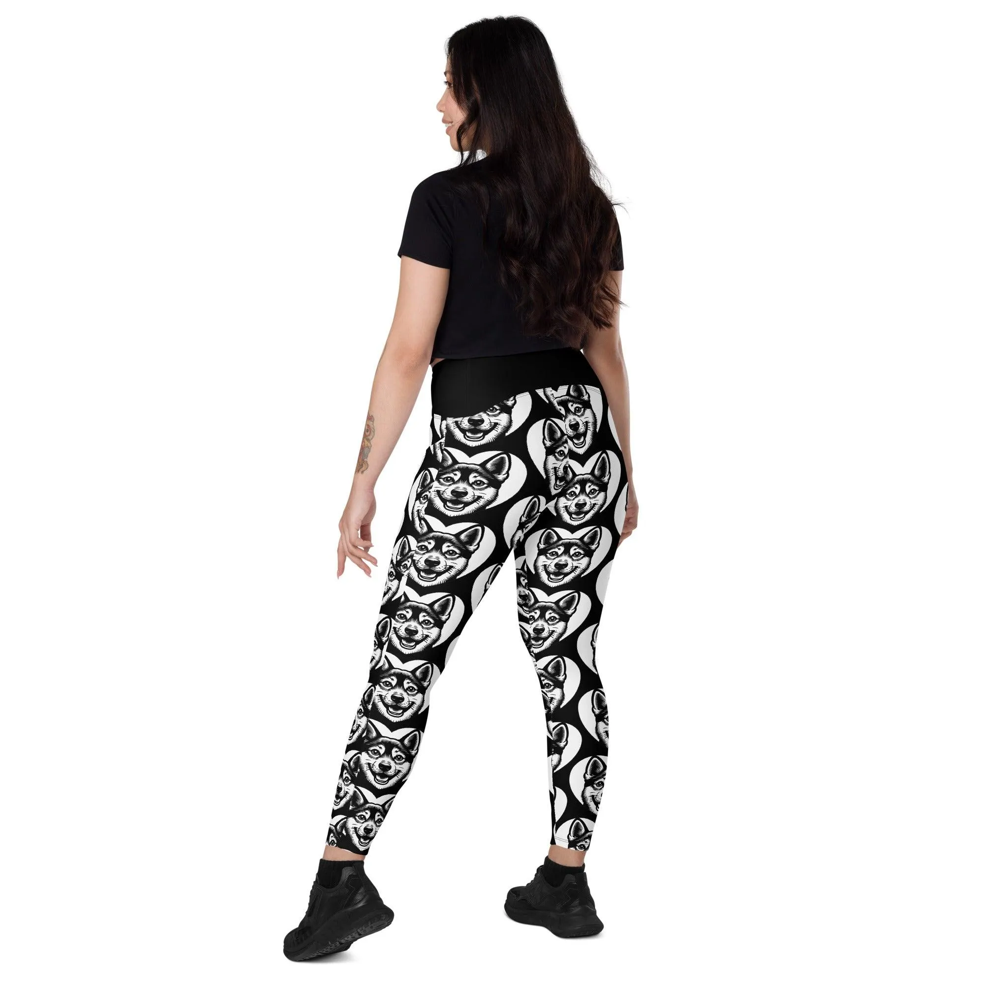 DOG BREED LEGGINGS with pockets - SWEDISH VALLHUND - HERTTAHOUND