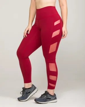 ELEVATE High-Waisted Legging Burgundy