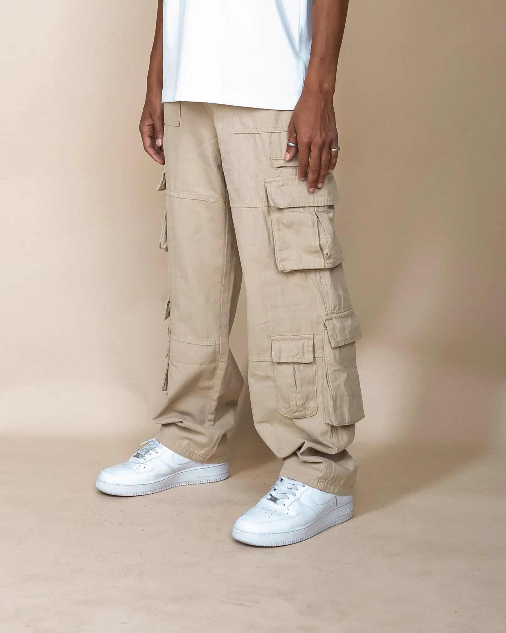 EPTM CANVAS CARGO PANTS - KHAKI