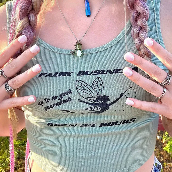 Fairy Business Ribbed Top