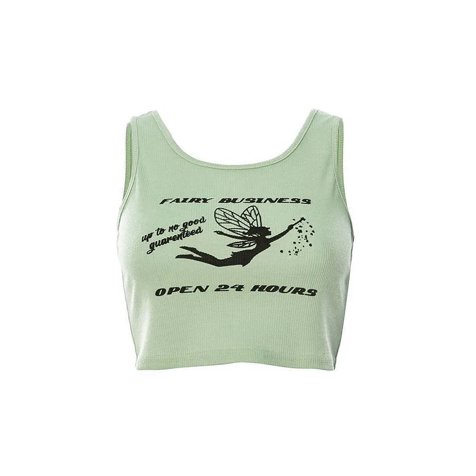Fairy Business Ribbed Top