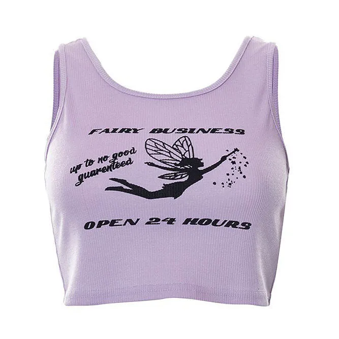 Fairy Business Ribbed Top