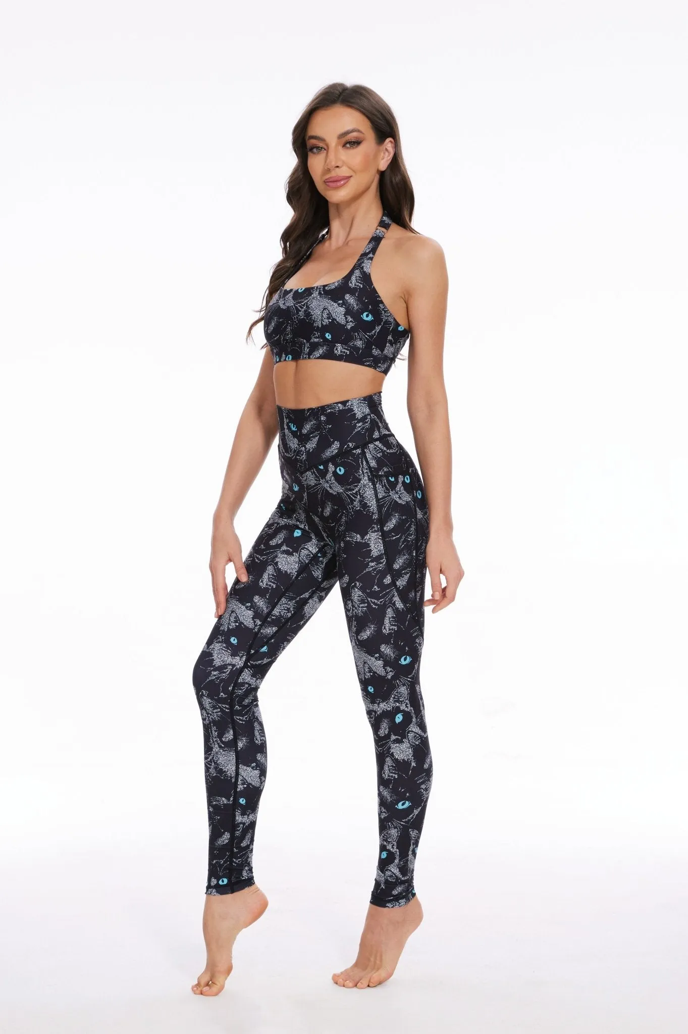 Fantastic Cat High-waisted Leggings