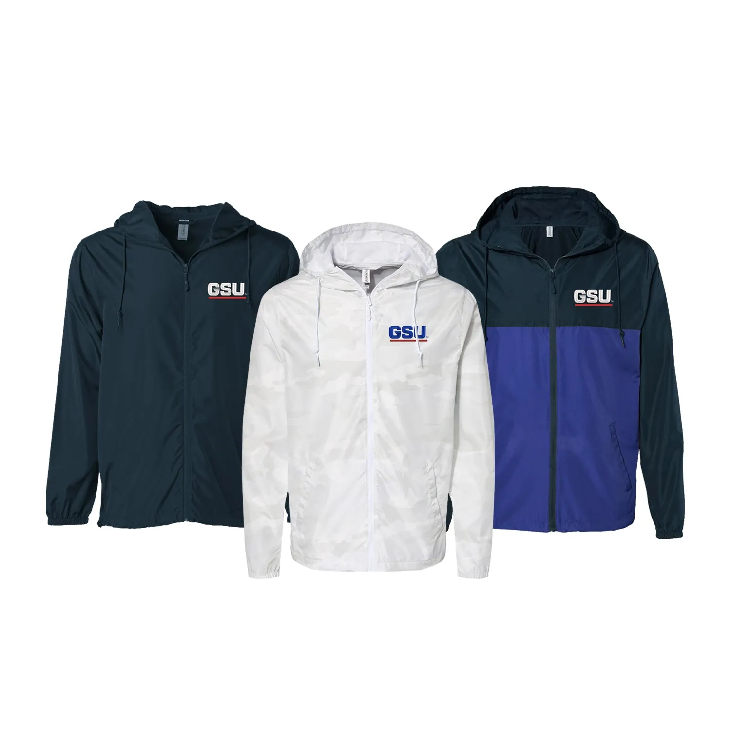 Georgia State Windbreaker - Lightweight Full Zip