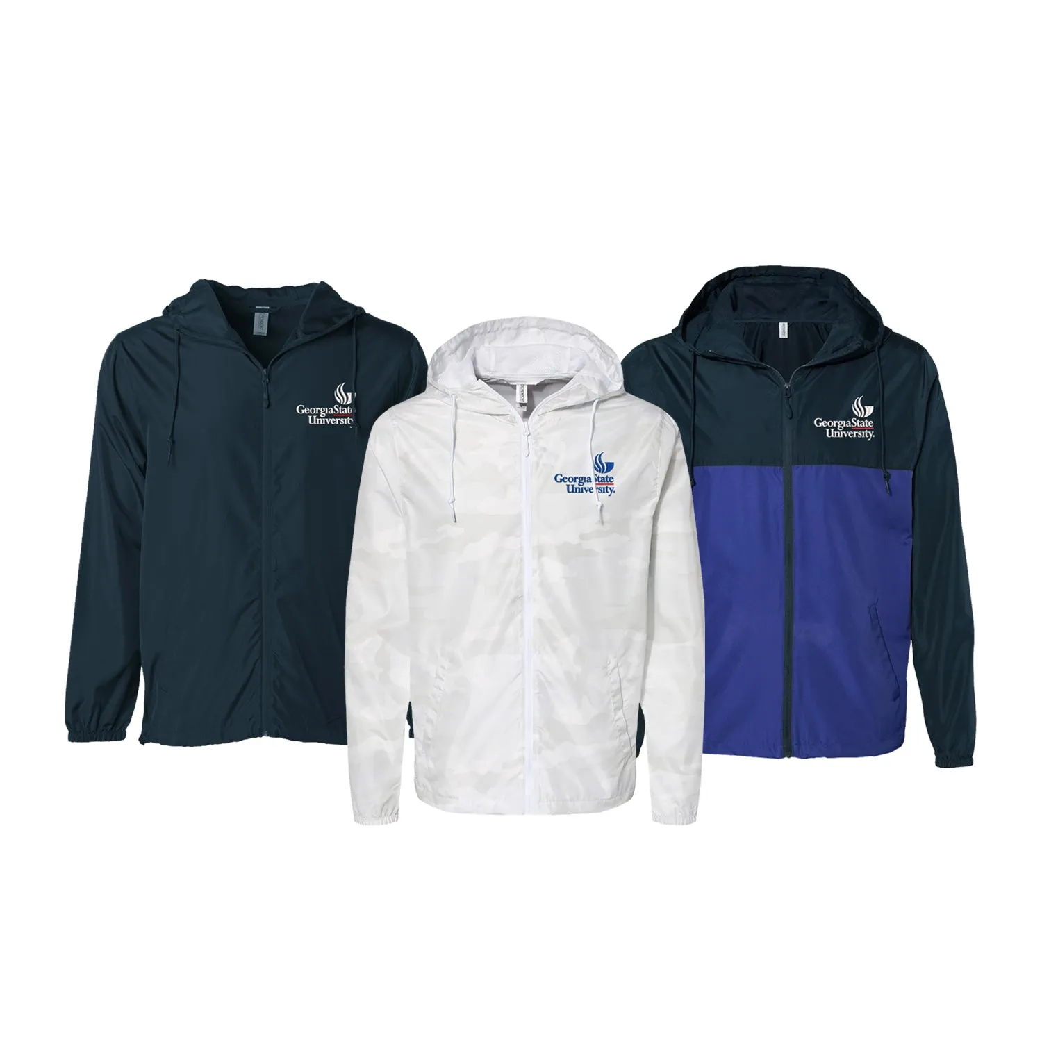 Georgia State Windbreaker - Lightweight Full Zip