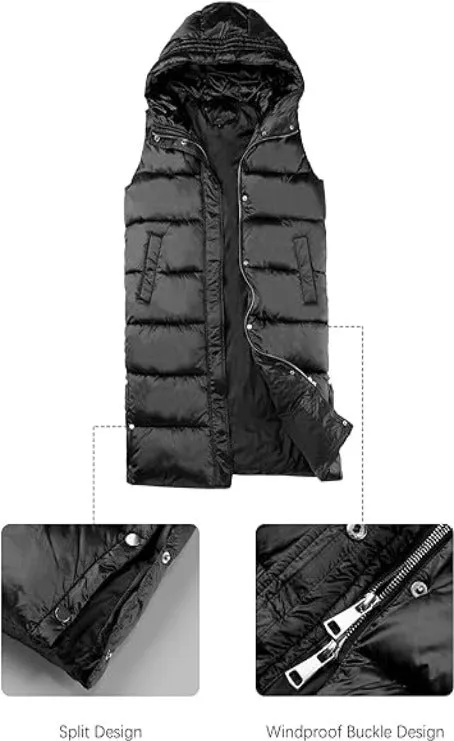 Giolshon Women Vest Quilted Lightweight Puffer Coat