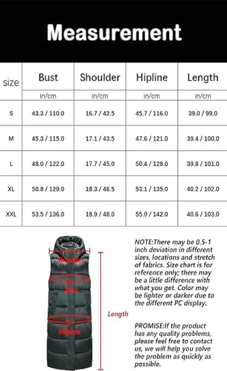 Giolshon Women Vest Quilted Lightweight Puffer Coat