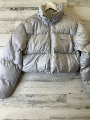 Jacket Puffer & Quilted By Cme In Grey, Size: L