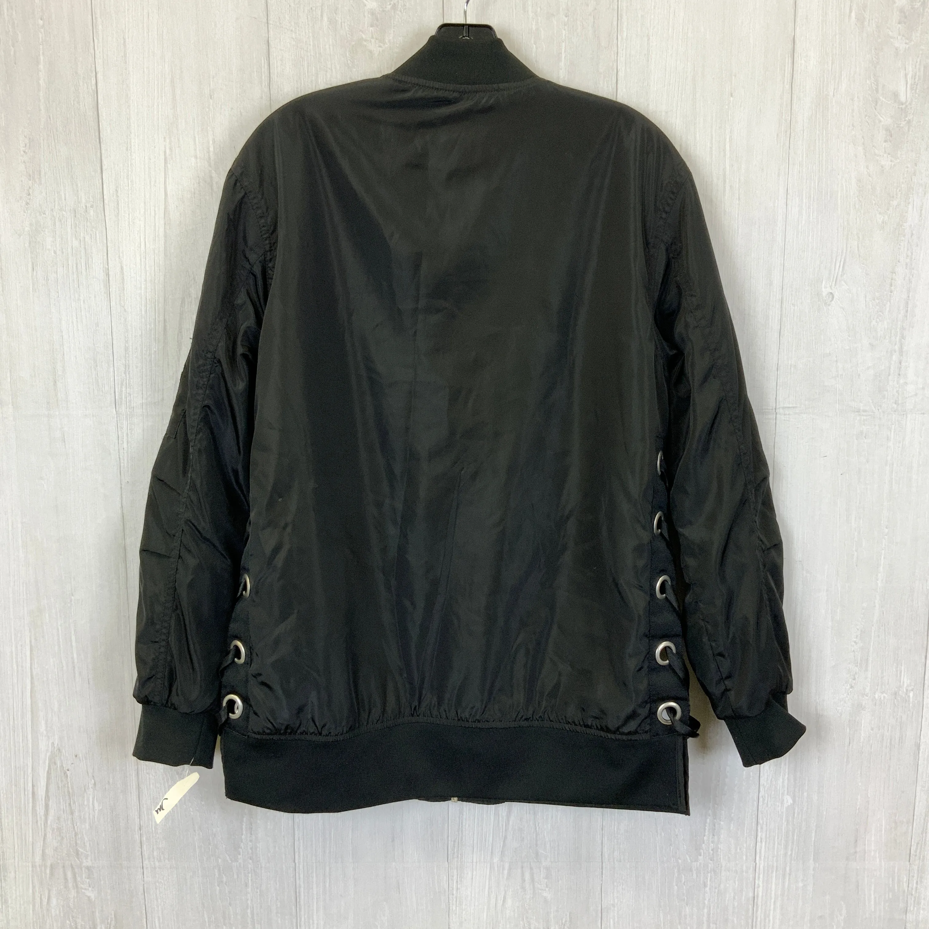 Jacket Windbreaker By Fashion Nova In Black, Size: Xl