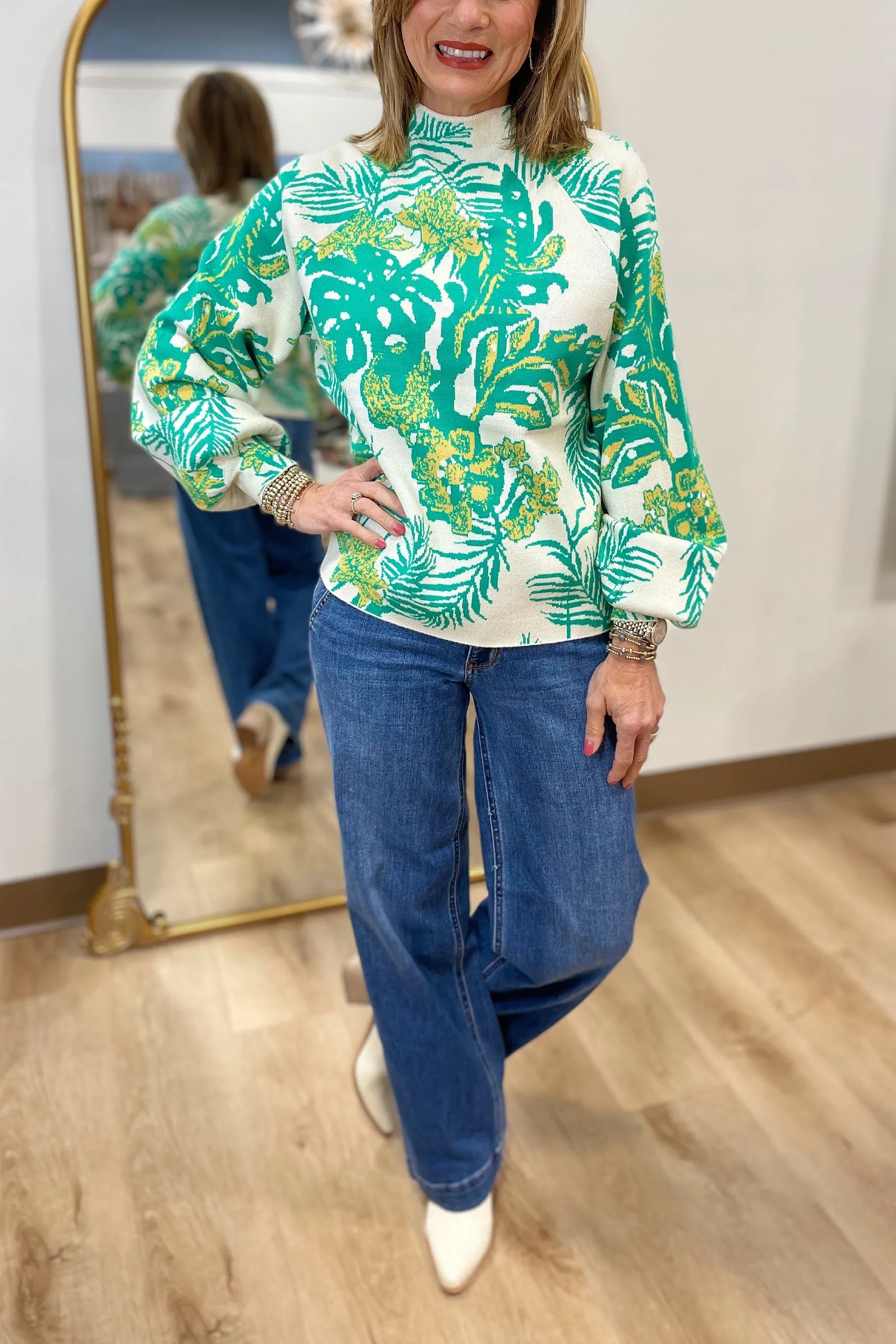 Judy Blue Double Button Wide Leg Jean