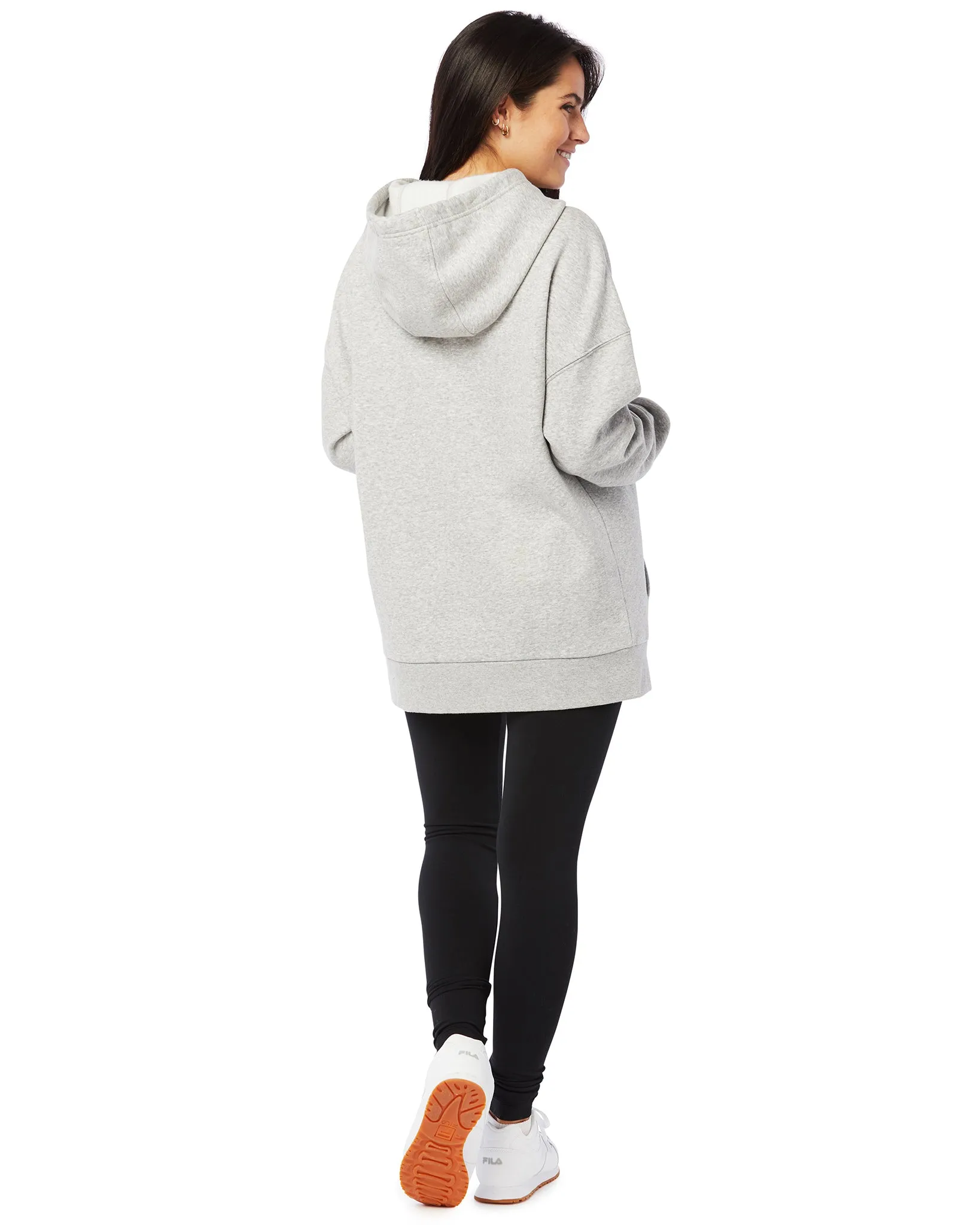 Lazypants Cooper Fleece Oversized Hoodie - Womens -  Classic Grey