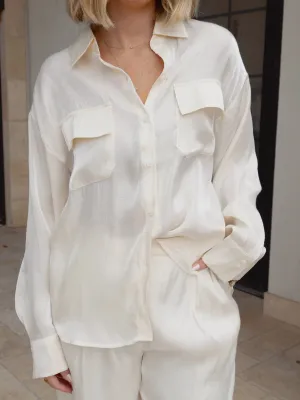 Lucy Paris Carlen Cargo Top - Pearl