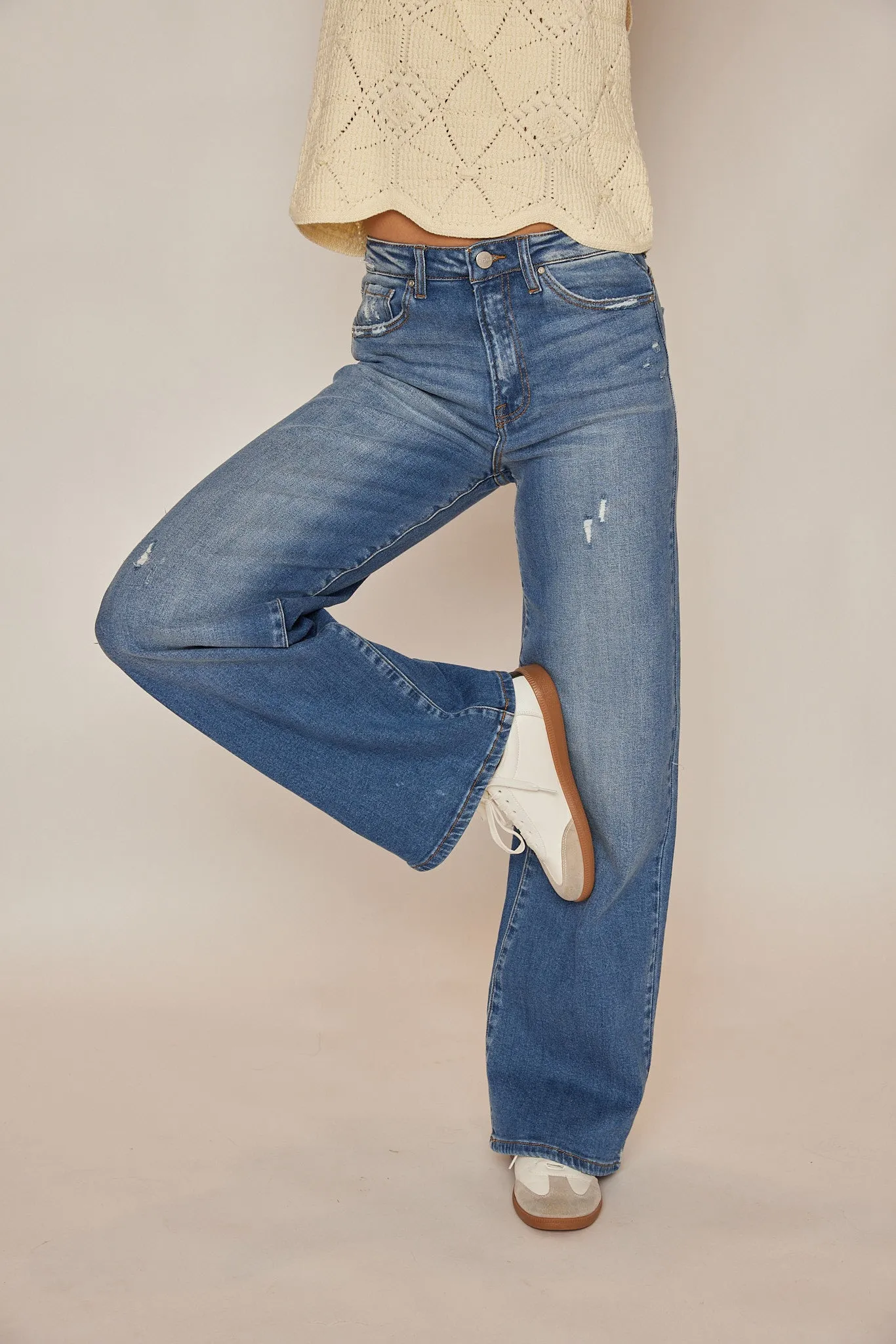 Mallory Risen Wide Leg Jeans