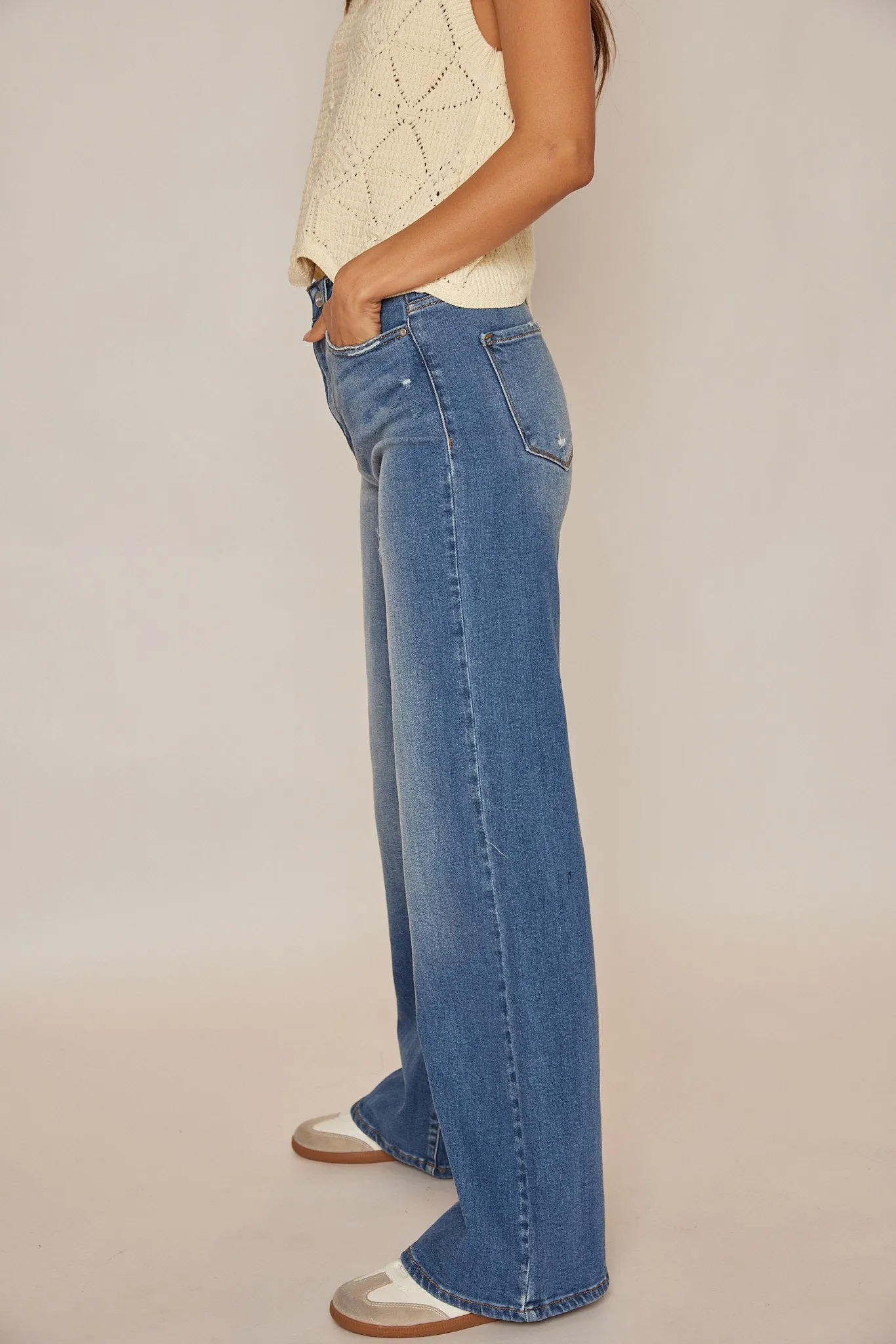 Mallory Risen Wide Leg Jeans
