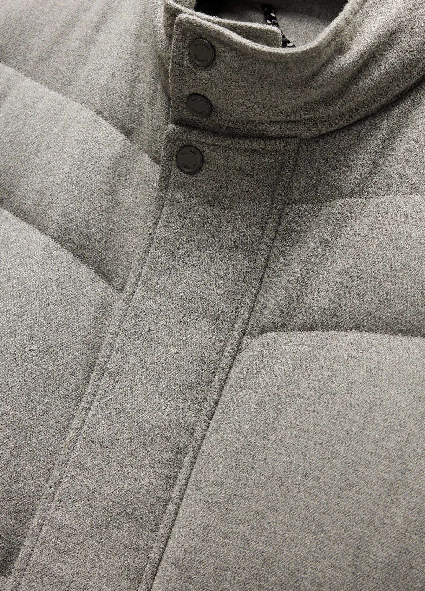 Melton Puffer Down Jacket Grey Marle