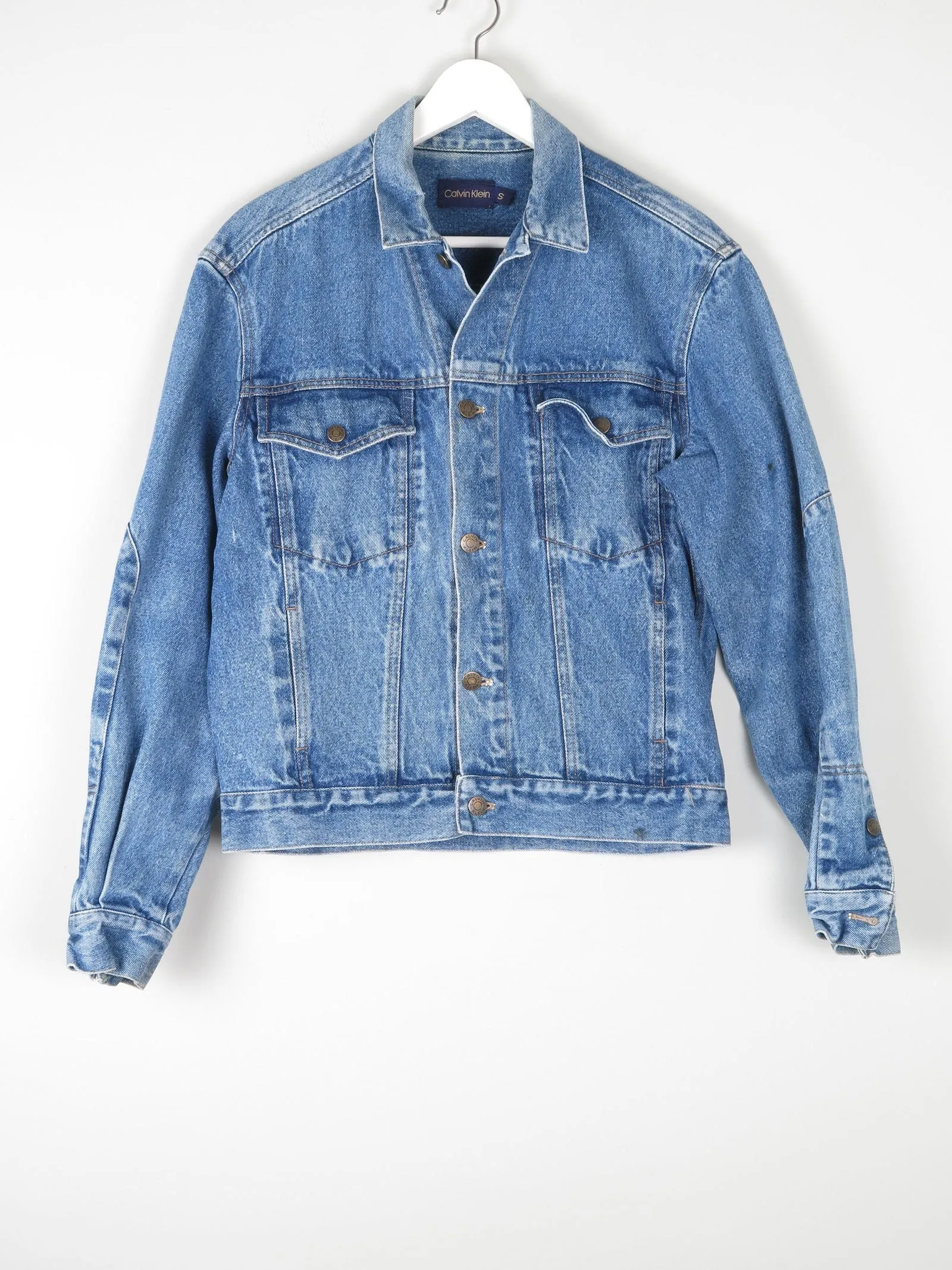 Men’s Blue Calvin Klein Vintage Denim Jacket S
