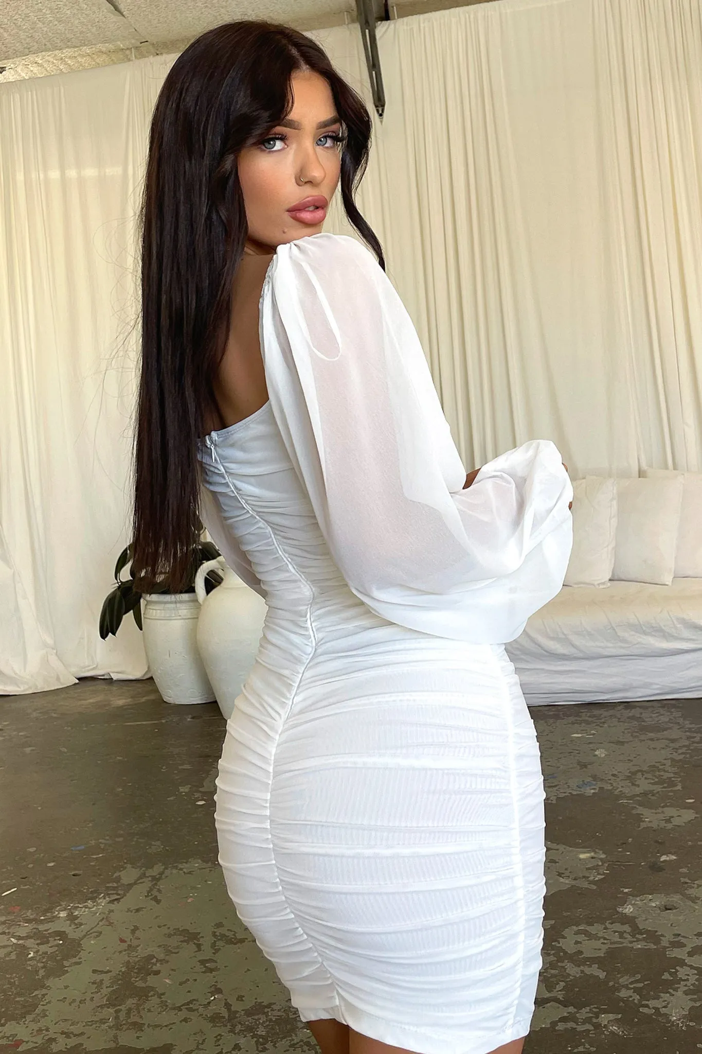 Octavia Dress - White