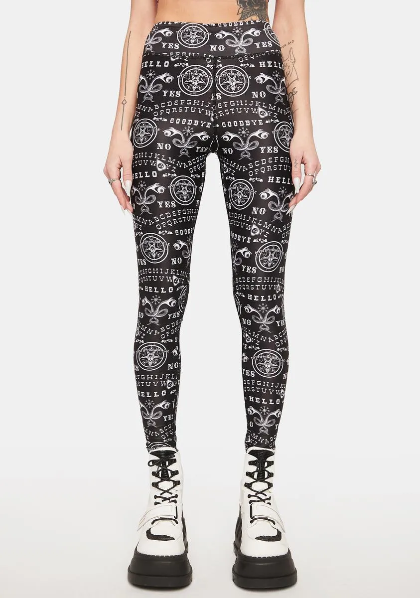 Ouija Graphic Leggings