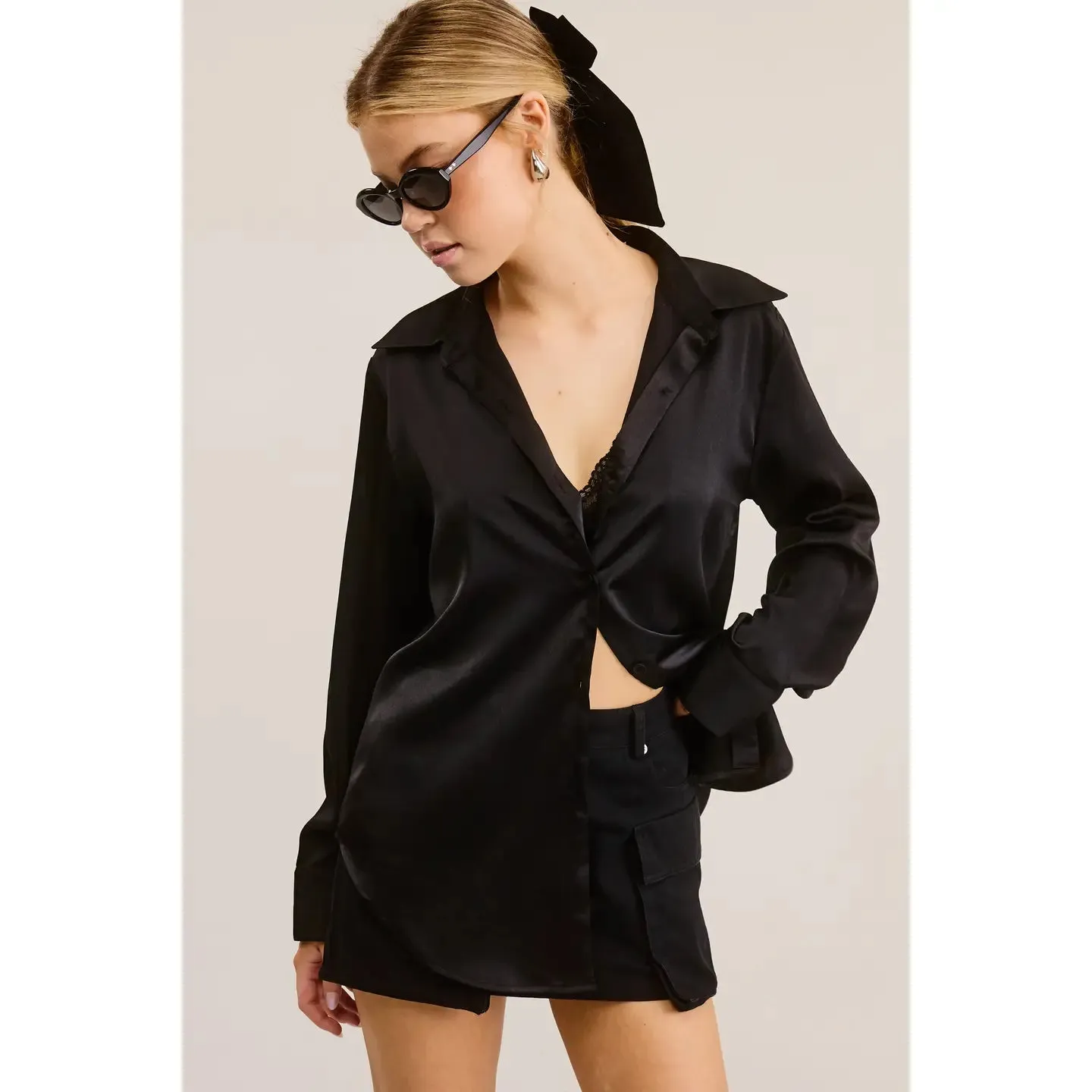 Paris Satin Blouse
