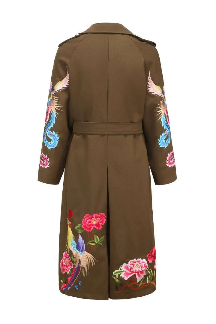 PHOENIX HERITAGE TRENCH COAT (ARMY GREEN)