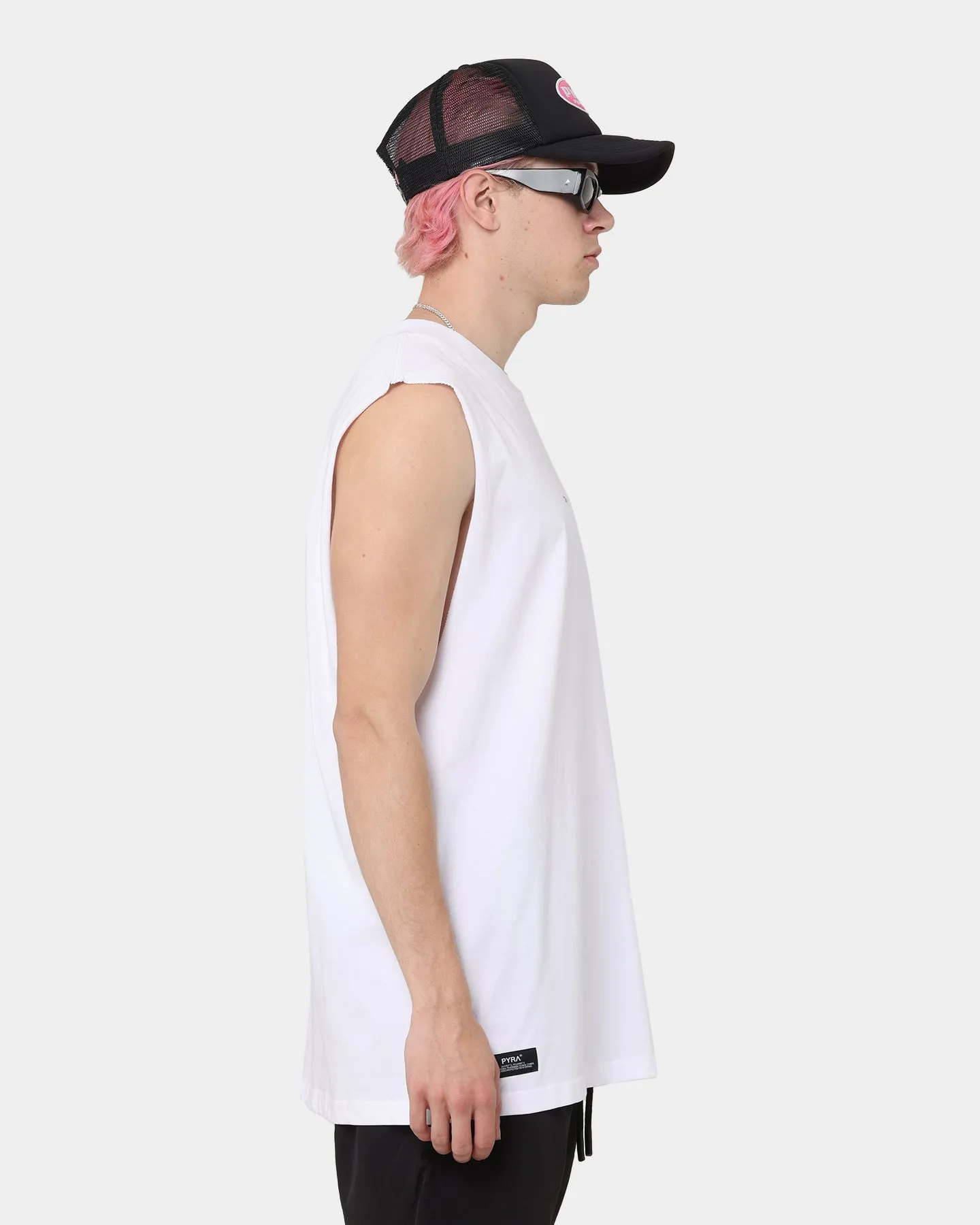 PYRA Micro Elements Tank T-Shirt White/Black