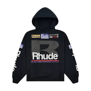 Rhude Petrol Patch Hoodie - Vintage Black