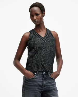 Sabrina Metallic Relaxed Fit Tank Top