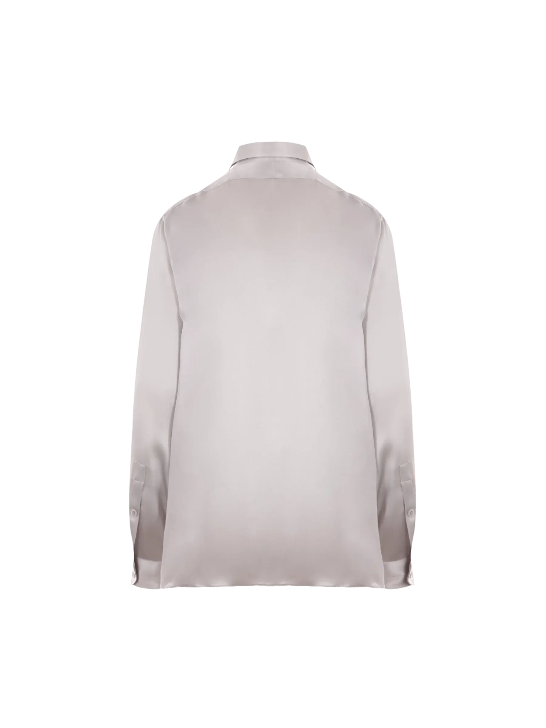 Satin Button-Up Blouse