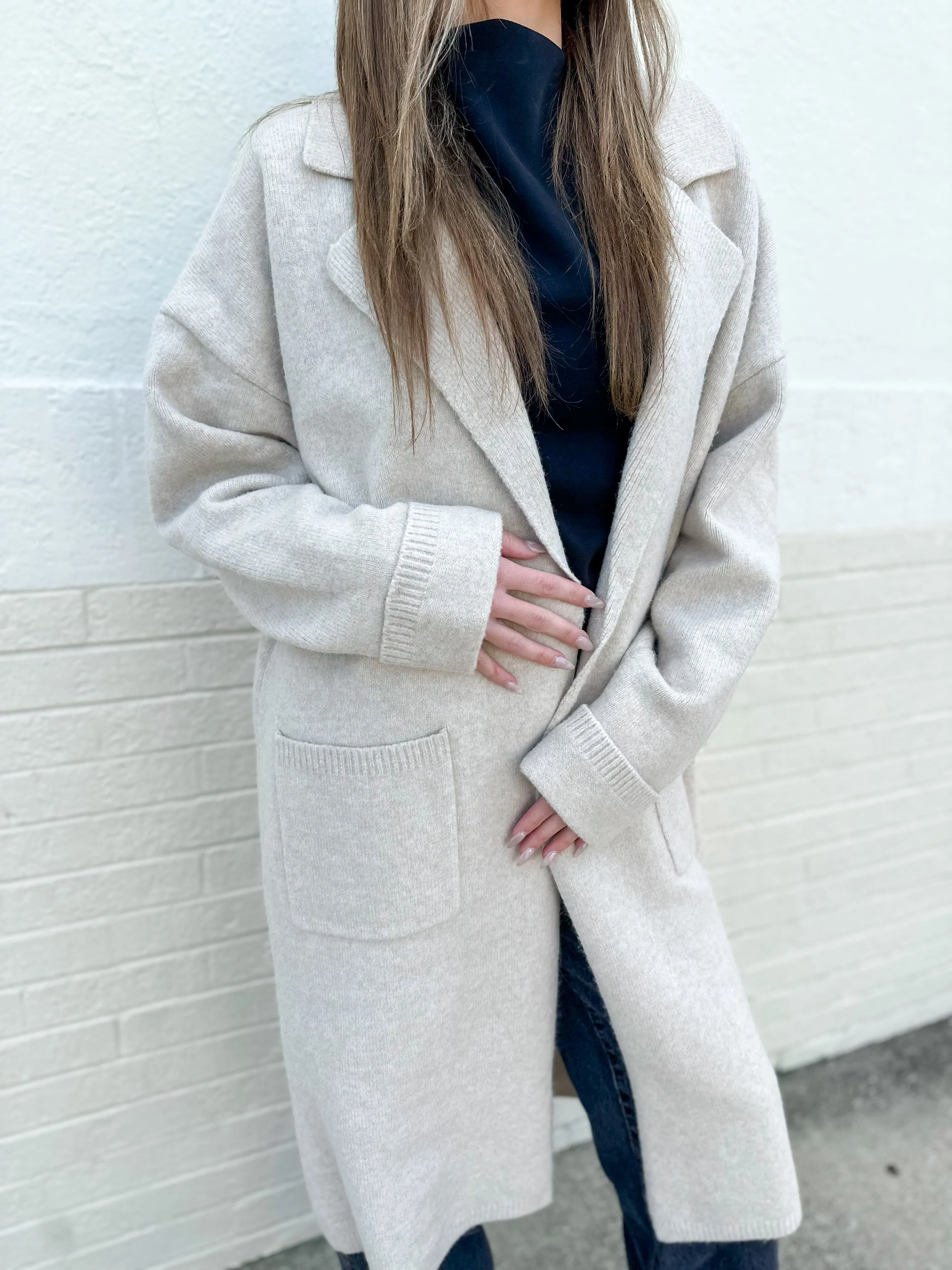 Soft Classic Knit Trench