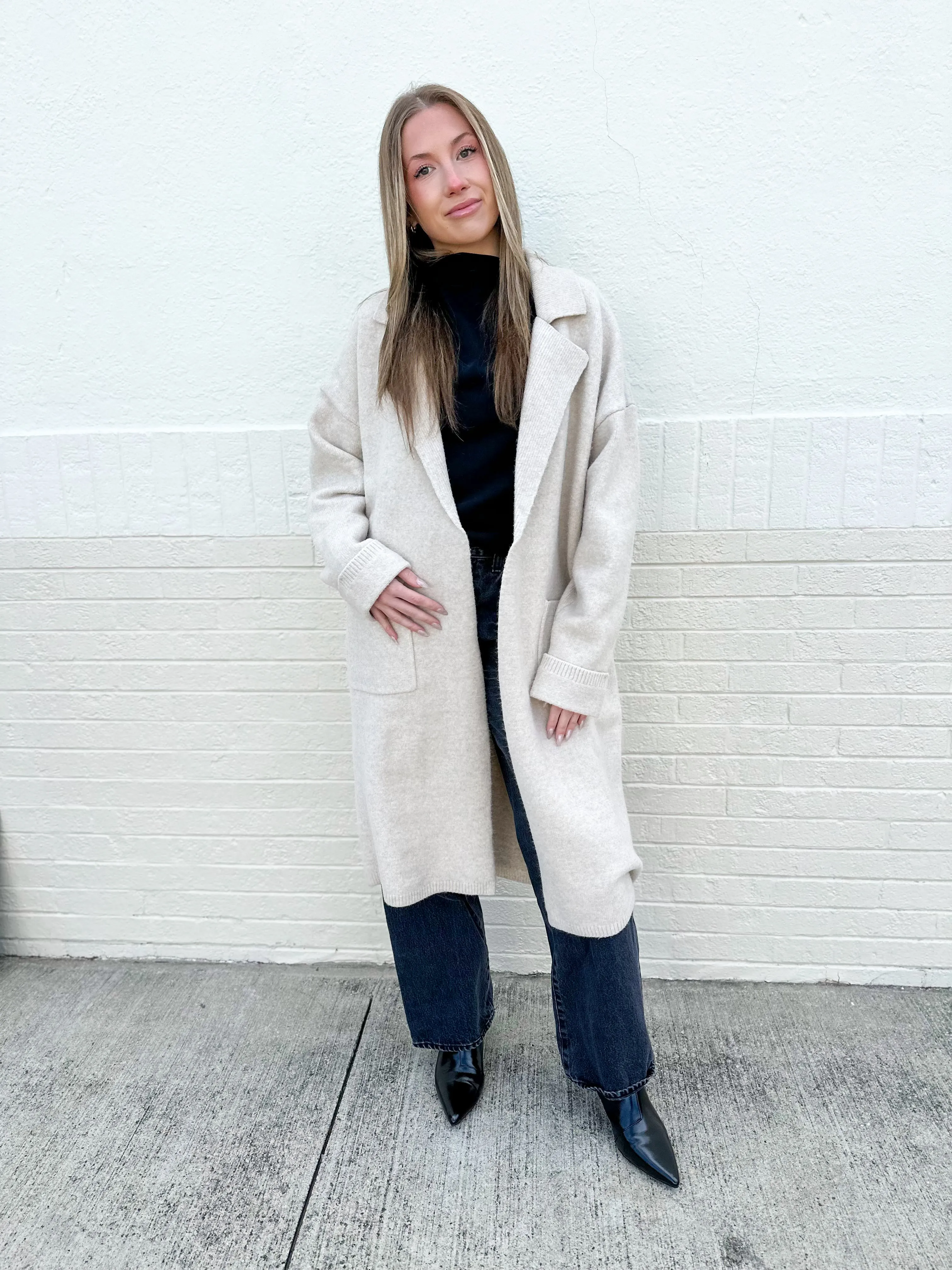 Soft Classic Knit Trench