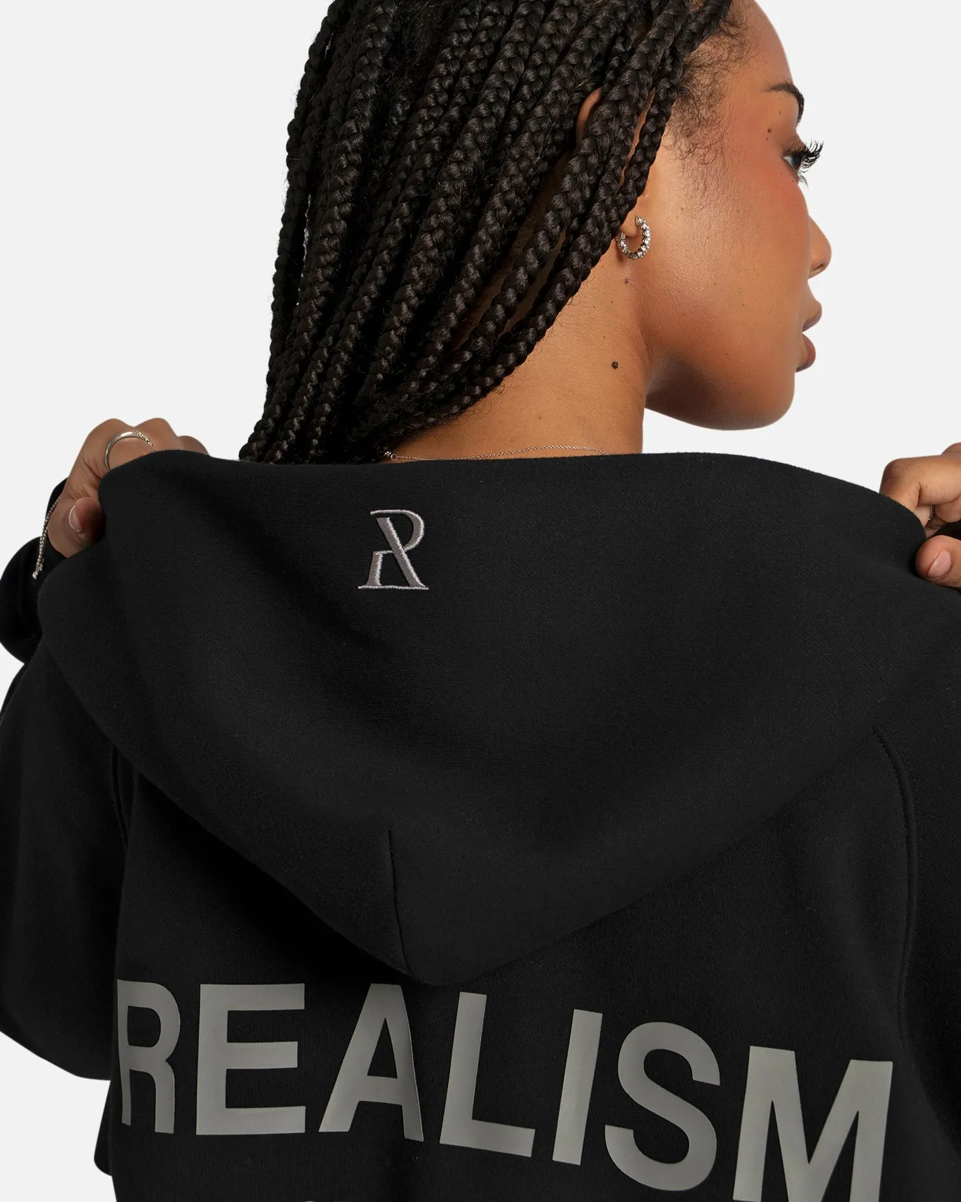 SSS REALISM RADIANT ZIP HOODIE BLACK