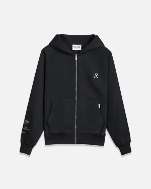 SSS REALISM RADIANT ZIP HOODIE BLACK