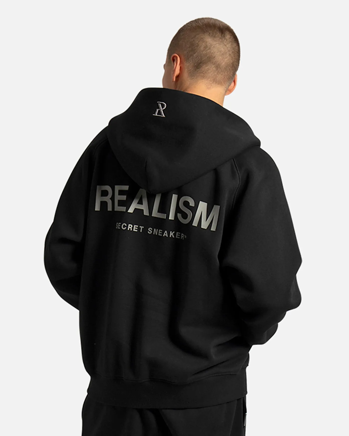 SSS REALISM RADIANT ZIP HOODIE BLACK
