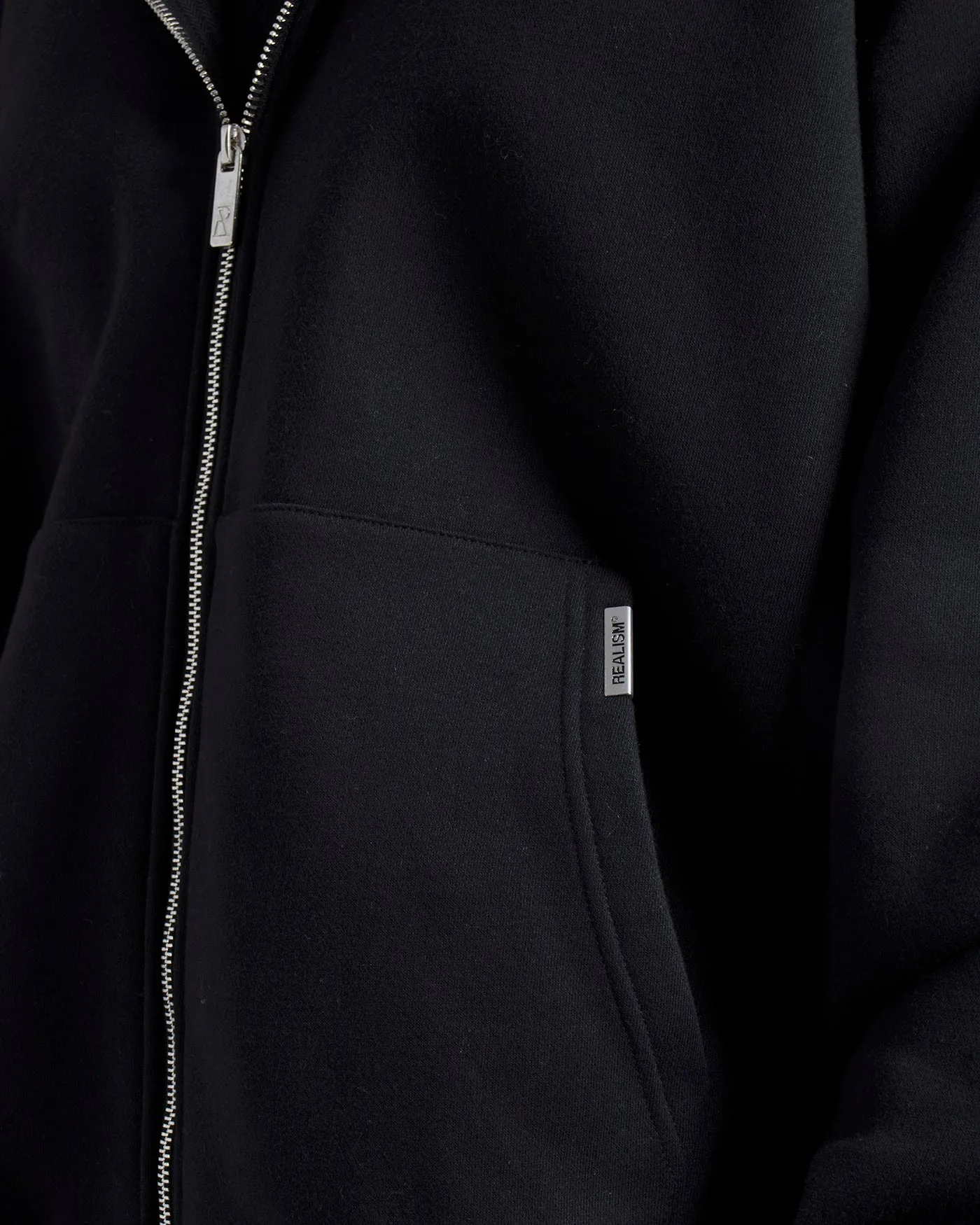 SSS REALISM RADIANT ZIP HOODIE BLACK