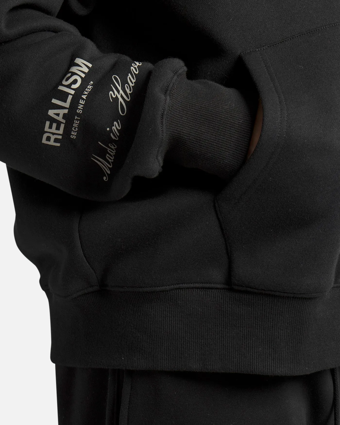 SSS REALISM RADIANT ZIP HOODIE BLACK