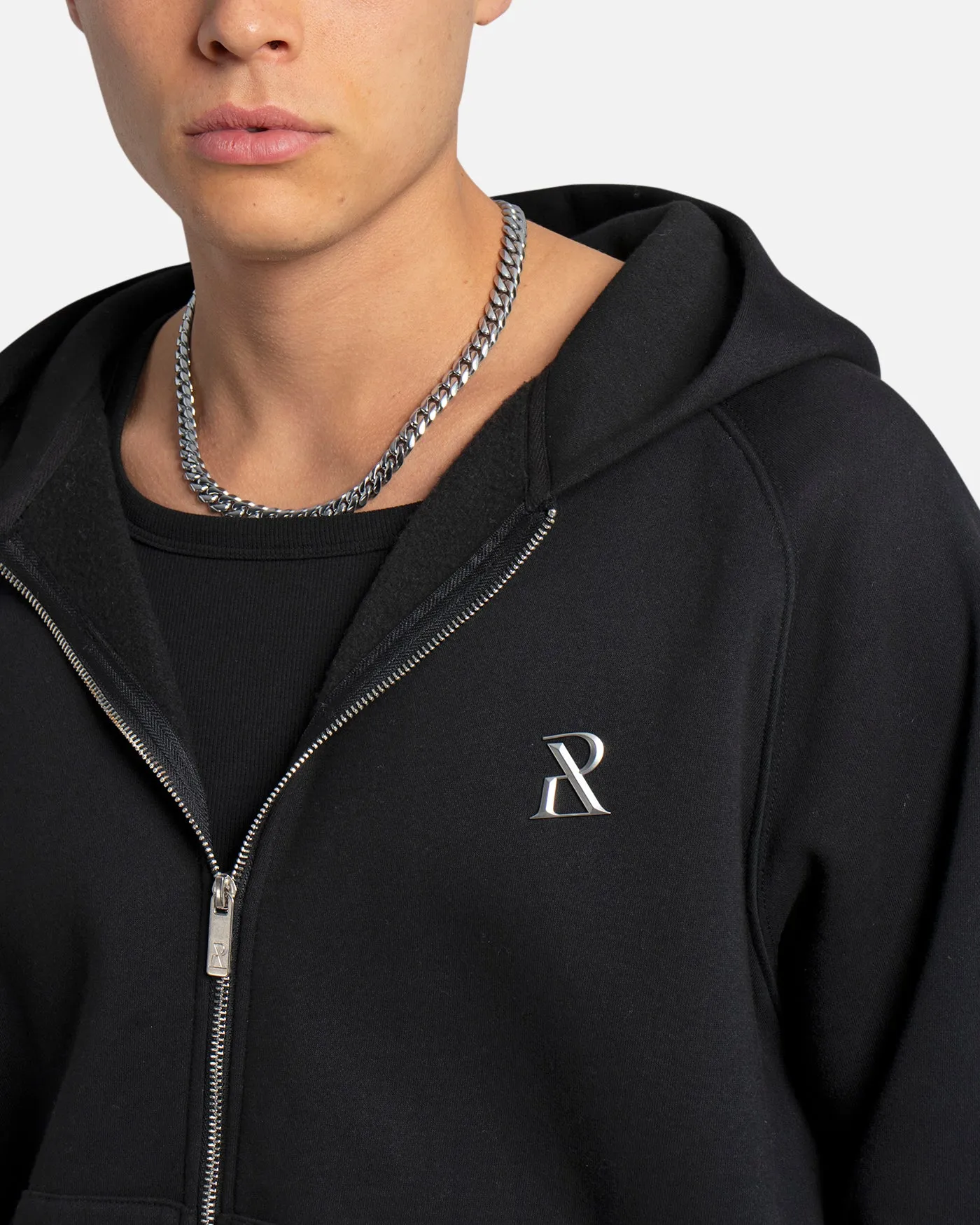 SSS REALISM RADIANT ZIP HOODIE BLACK